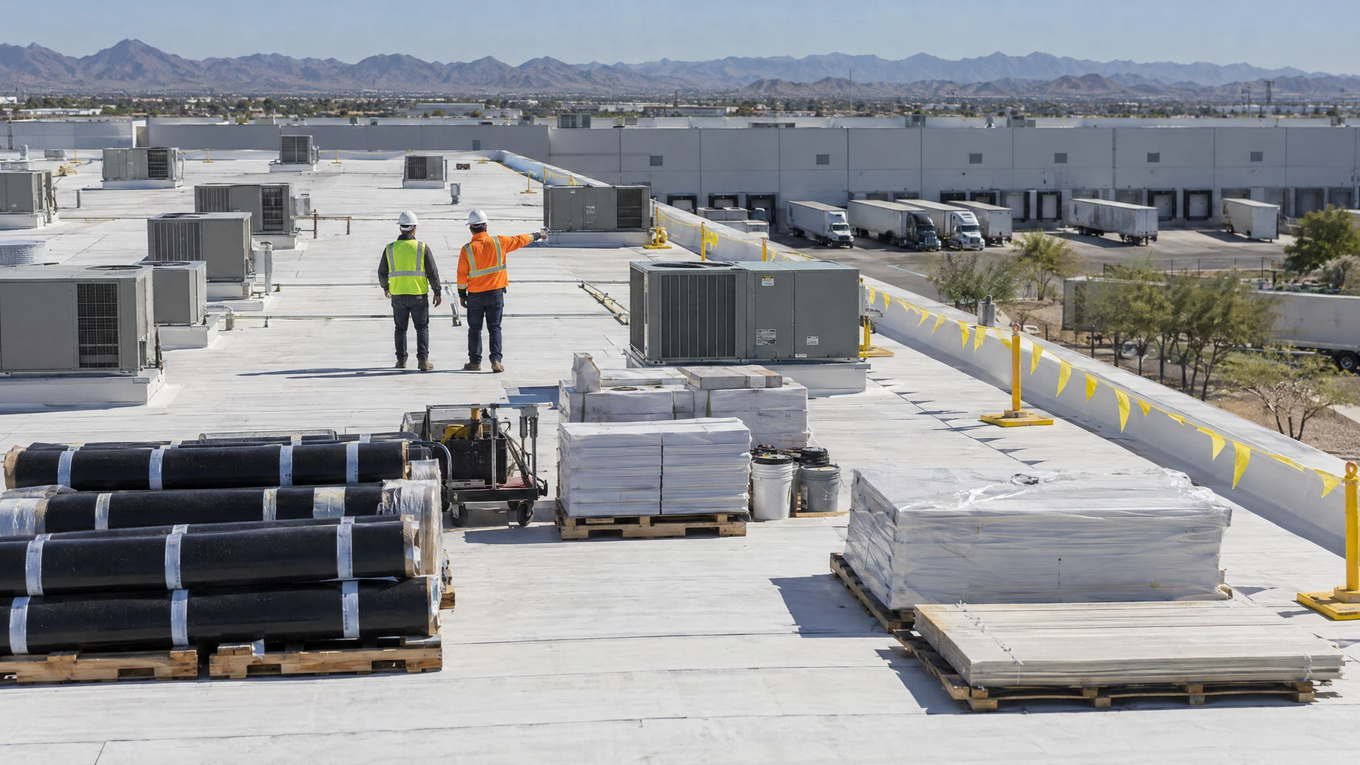 Chandler Roof Coating Company commercial roof preparation work